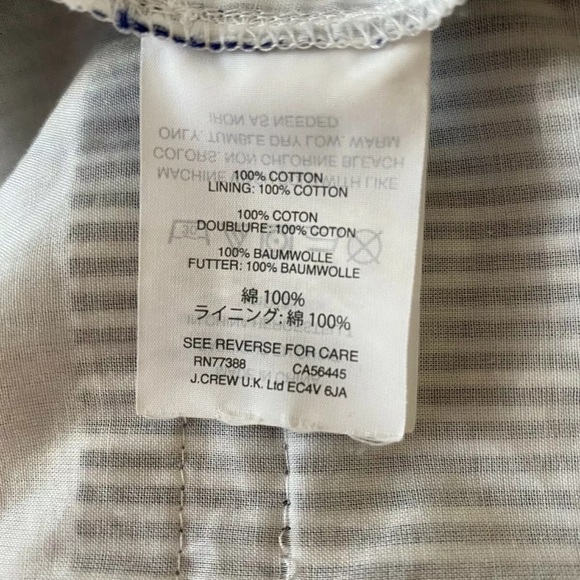 J. Crew Marseille Blue Pinstriped Jumpsuit - Picture 3 of 4